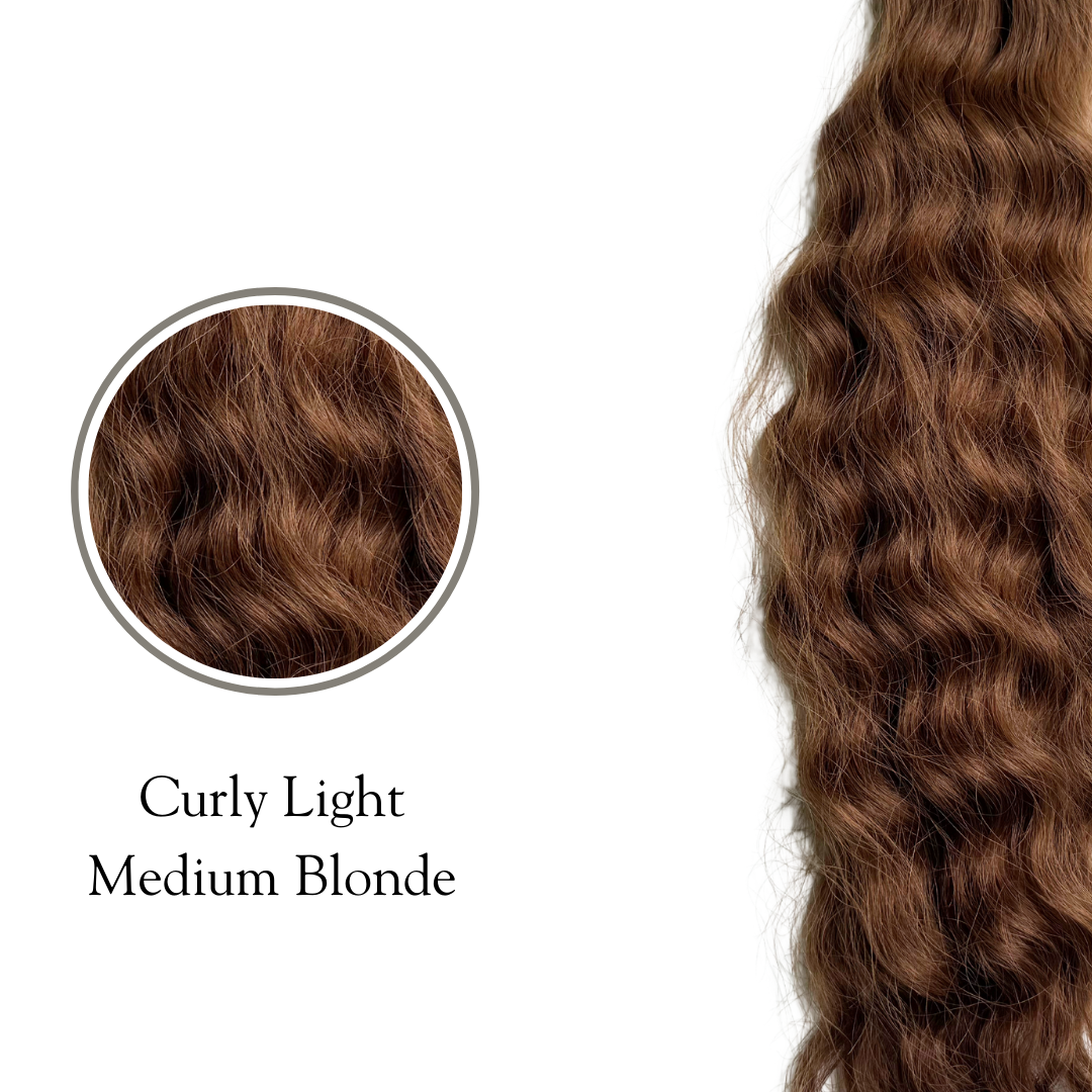 Curly Light Medium Blonde