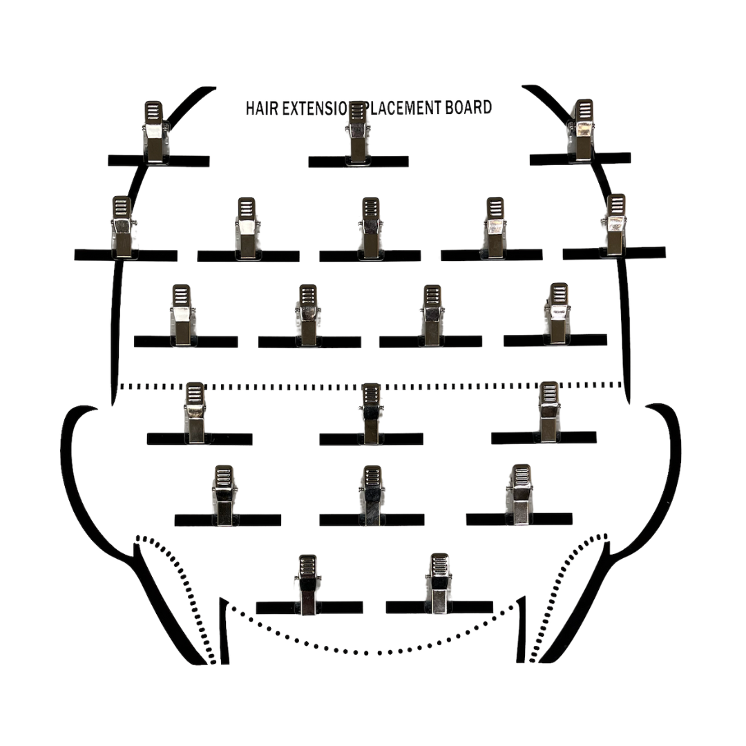 Tape Hair Extension Placement Board