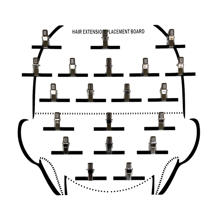 Tape Hair Extension Placement Board